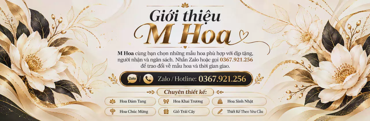 Ảnh bìa Shop hoa tươi Xã Hưng Nhượng Vĩnh Long - Từ lời nhắn đến món hoa vừa ý